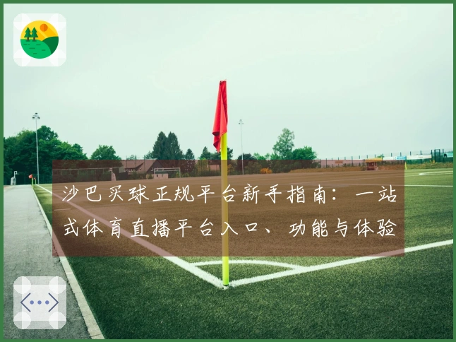 沙巴买球正规平台新手指南：一站式体育直播平台入口、功能与体验全方位解读